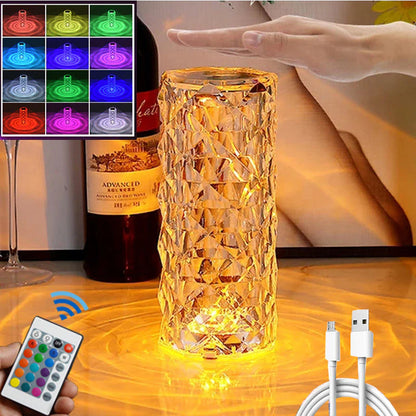 LED Crystal Table Lamp